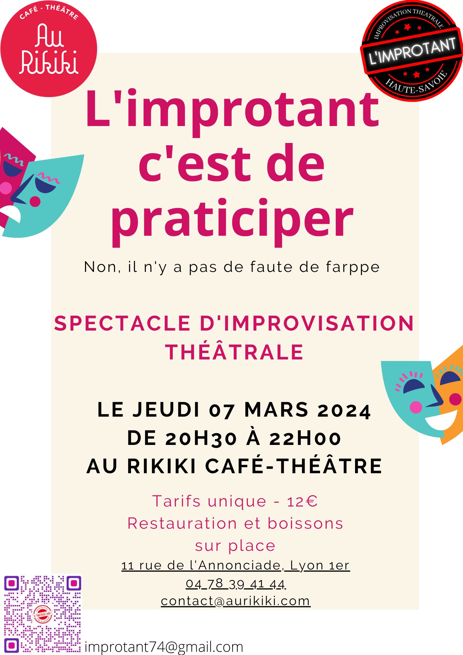 L’Improtant c’est de praticiper