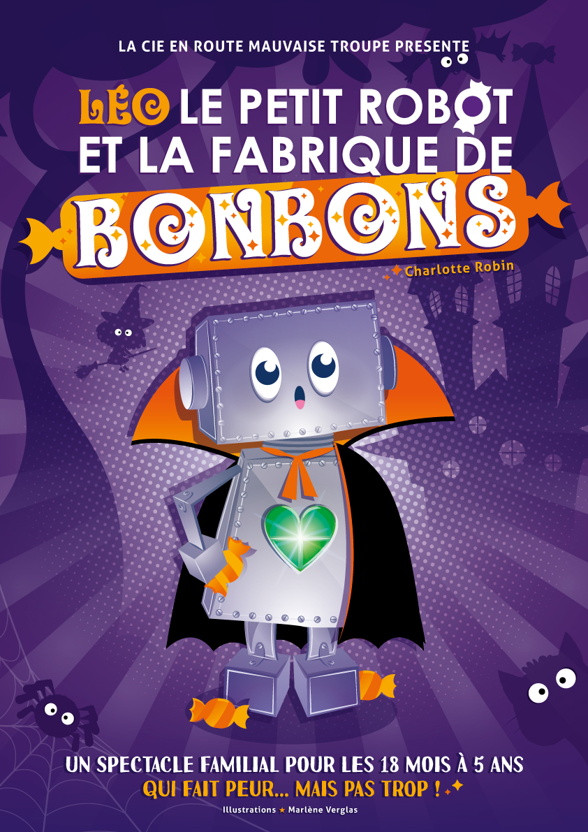 Léo le petit robot et la fabrique de bonbons